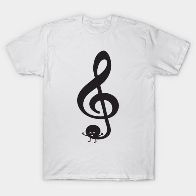 Treble Clef | by queenie's cards T-Shirt by queenie's cards